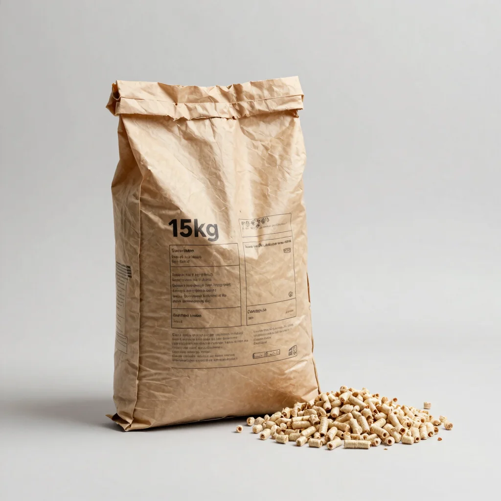 15 kg bag of softwood heating pellets
